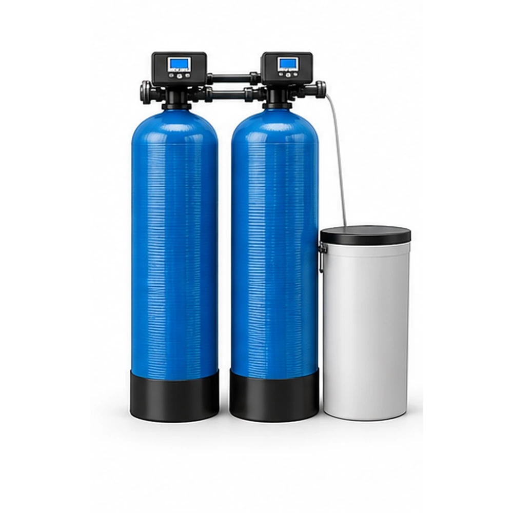 2×100 L Reçineli Tandem Endüstriyel Su Yumuşatma Sistemi